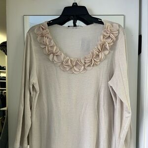 Marina Luna Ruffle Sweater NWT